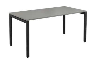 SEK-U - 16 stůl kancelářský, kovová podnož černá, deska 25 mm, široký 1600 mm, šedá